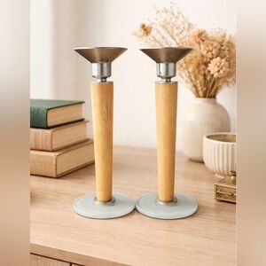 Vintage MCM Danish Style Candlestick Holders